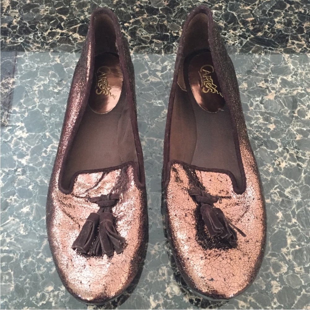 Carlos Santana Tassel Leather “Cinema” Loafers